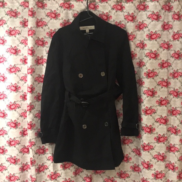 Laundry By Shelli Segal Jackets & Blazers - Classic Laundry black trench coat jacket